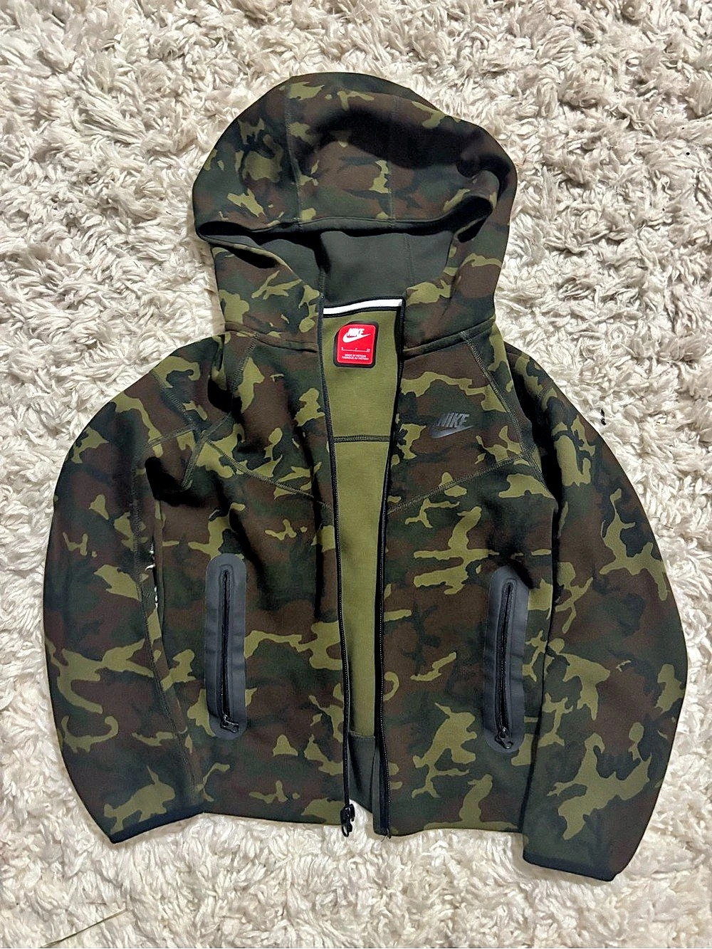 Nike Tech Fleece Camo Full-Zip Hoodie Men's Jacket